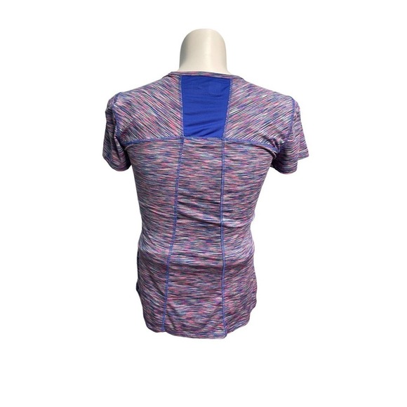 RBX Performance Womens Space-dye Multi-color Activewear Workout V-Neck Top Large - Picture 4 of 9